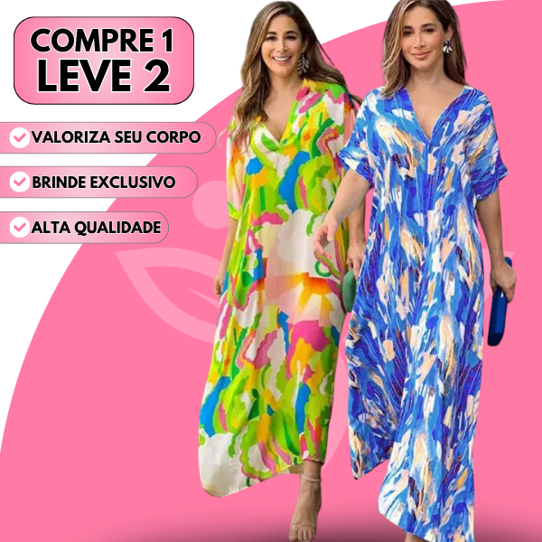 [COMPRE 1, LEVE 2] Vestido Longo Verenna + Bolsa de Brinde