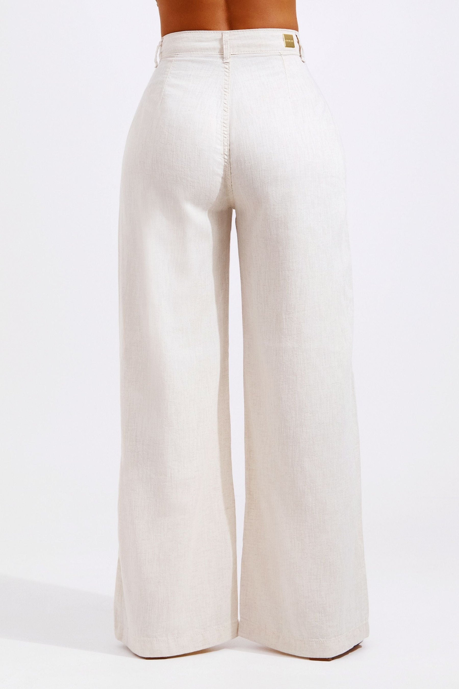 Calça Pantalona Linho Térmico Dunas Areia