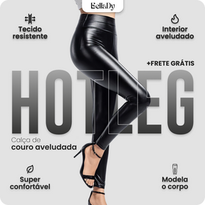 Calça de Couro Aveludada - HotLeg™(Compre 1 Leve 2 + Brinde Exclusivo)