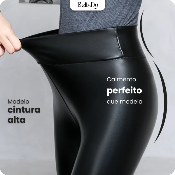 Calça de Couro Aveludada - HotLeg™(Compre 1 Leve 2 + Brinde Exclusivo)