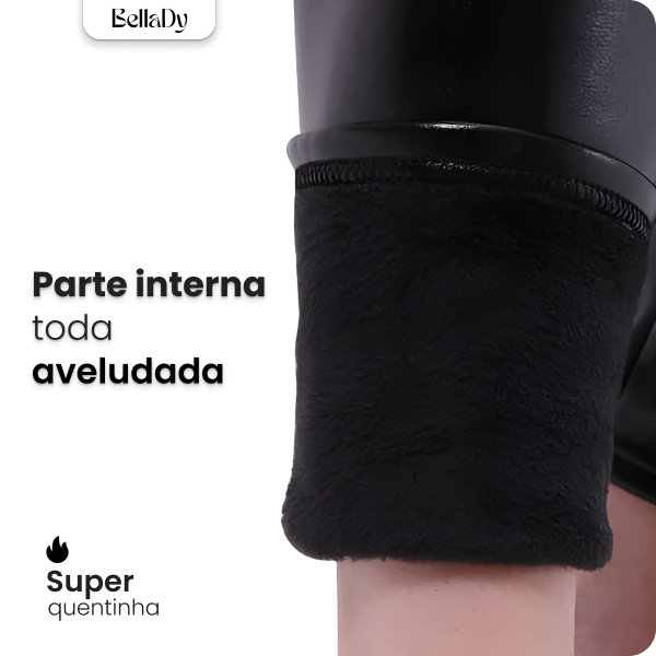 Calça de Couro Aveludada - HotLeg™(Compre 1 Leve 2 + Brinde Exclusivo)